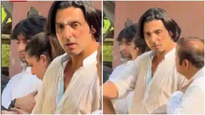 مراسم خاکسپاری زرین خان: اشک‌های زید خان در آخرین وداع با مادرش