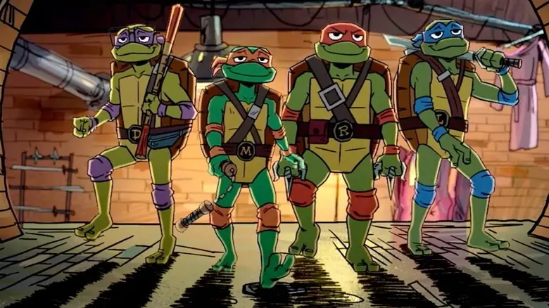 لاک‌پشت‌ها با اعتماد به‌نفس در فاضلاب‌ها قدم می‌زنند در «ماجراهای لاک‌پشت‌های نینجا نوجوان»