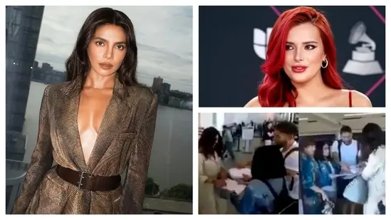 بلّا ترن به یکی از پست‌های دربارهٔ حادثهٔ مرتبط با پریانکا چوپرا برخورد کرد (اینستاگرام)